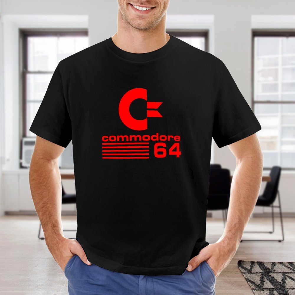 COMMODORE 64-nueva camiseta de manga corta con estampado de sentido de la moda de algodón para hombre, camiseta holgada de verano para hombre, 100% de algodón_voghion.com